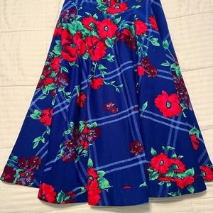 Anthropologie plenty by TRACY REESE floral midiskirt size 8